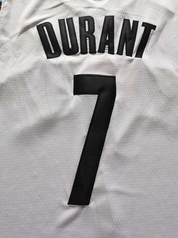 2020 Brooklyn Nets DURANT #7 White City Basketball Jersey 02 (Stitched)