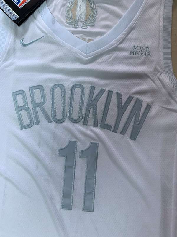 2020 Brooklyn Nets IRVING #11 White MVP Basketball Jersey (Stitched)