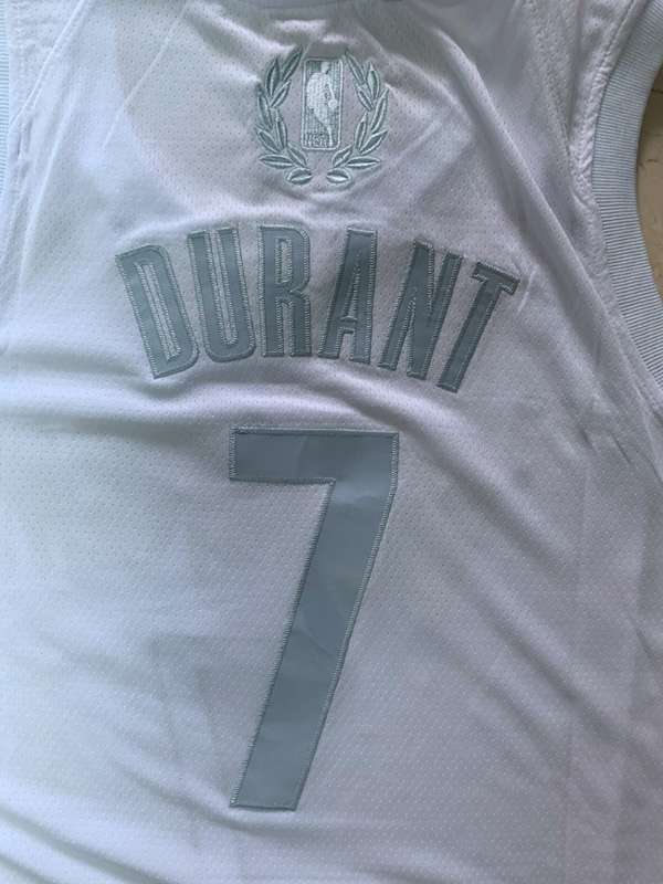 2020 Brooklyn Nets DURANT #7 White MVP Basketball Jersey (Stitched)