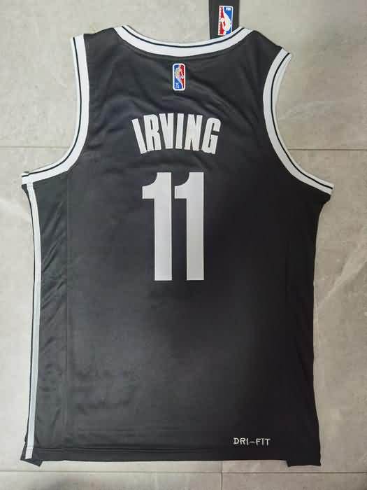 21/22 Brooklyn Nets IRVING #11 Black Basketball Jersey (Stitched)