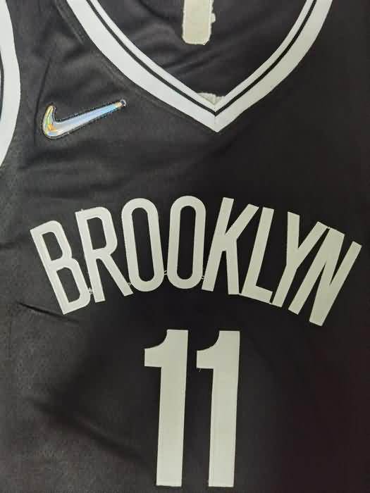 21/22 Brooklyn Nets IRVING #11 Black Basketball Jersey (Stitched)