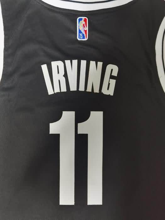 21/22 Brooklyn Nets IRVING #11 Black Basketball Jersey (Stitched)