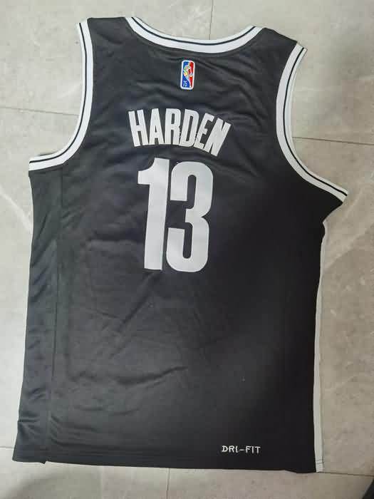 21/22 Brooklyn Nets HARDEN #13 Black Basketball Jersey (Stitched)