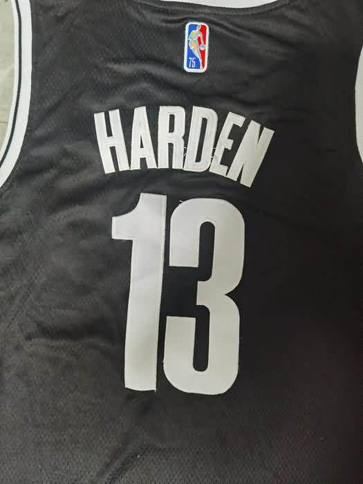 21/22 Brooklyn Nets HARDEN #13 Black Basketball Jersey (Stitched)