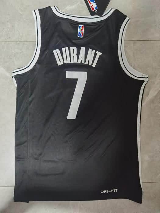 21/22 Brooklyn Nets DURANT #7 Black Basketball Jersey (Stitched)