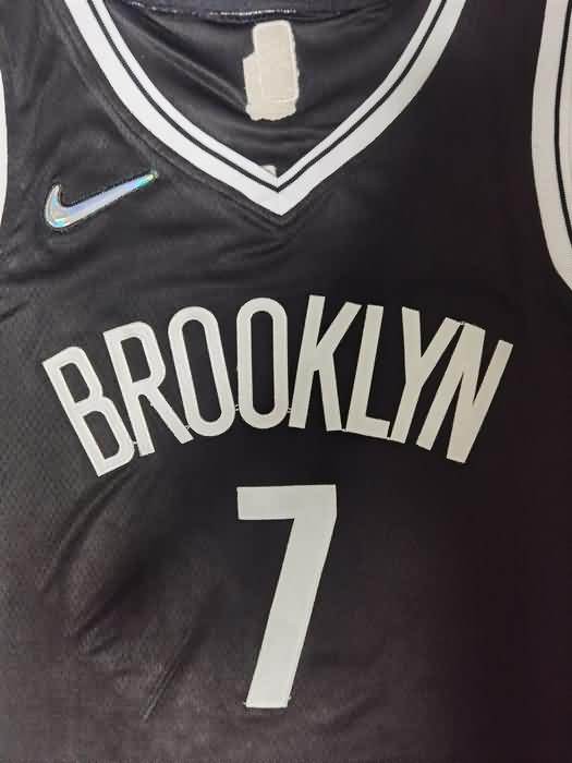 21/22 Brooklyn Nets DURANT #7 Black Basketball Jersey (Stitched)