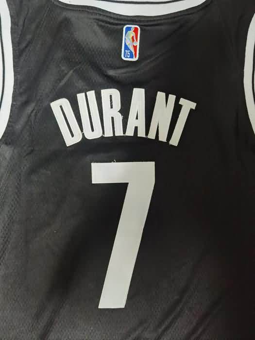 21/22 Brooklyn Nets DURANT #7 Black Basketball Jersey (Stitched)