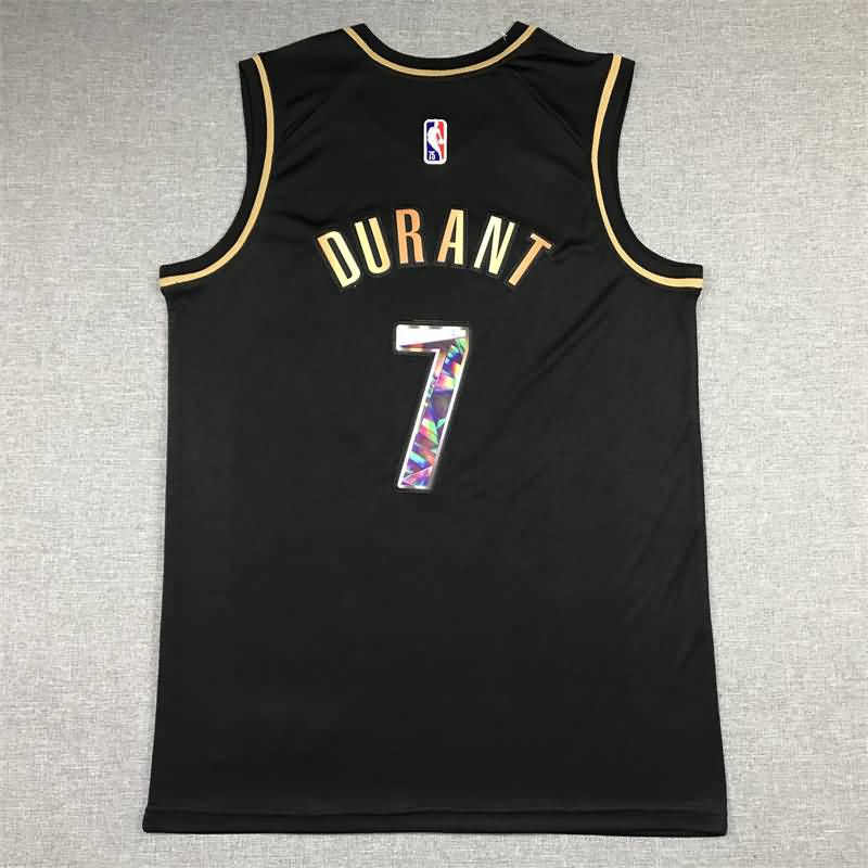 21/22 Brooklyn Nets DURANT #7 Black Basketball Jersey 02 (Stitched)