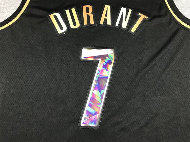 21/22 Brooklyn Nets DURANT #7 Black Basketball Jersey 02 (Stitched)