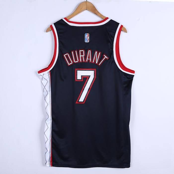 21/22 Brooklyn Nets DURANT #7 Dark Blue City Basketball Jersey (Stitched)