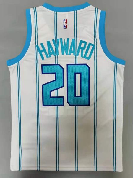 20/21 Charlotte Hornets HAYWARD #20 White AJ Basketball Jersey (Stitched)