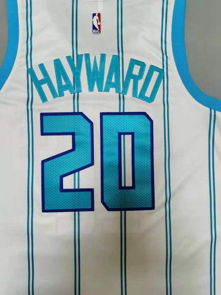 20/21 Charlotte Hornets HAYWARD #20 White AJ Basketball Jersey (Stitched)