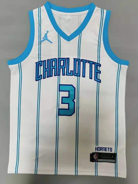 20/21 Charlotte Hornets ROZIER III #3 White AJ Basketball Jersey (Stitched)