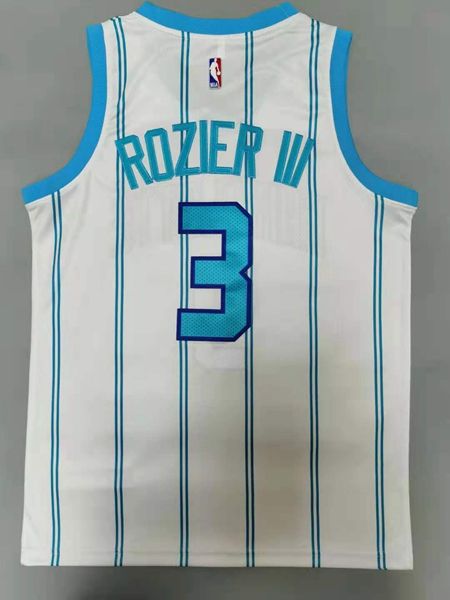 20/21 Charlotte Hornets ROZIER III #3 White AJ Basketball Jersey (Stitched)