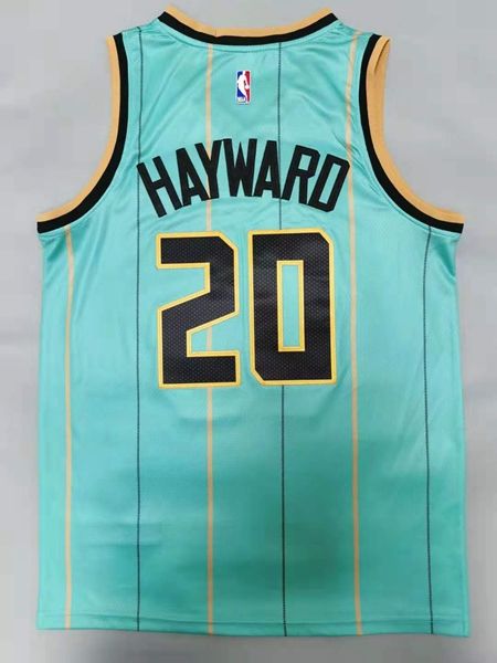 2020 Charlotte Hornets HAYWARD #20 Green AJ Basketball Jersey (Stitched)