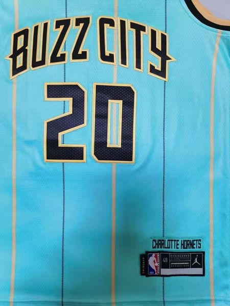 2020 Charlotte Hornets HAYWARD #20 Green AJ Basketball Jersey (Stitched)