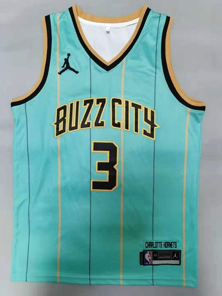 2020 Charlotte Hornets ROZIER III #3 Green AJ Basketball Jersey (Stitched)