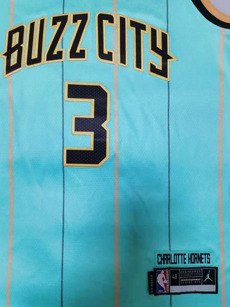 2020 Charlotte Hornets ROZIER III #3 Green AJ Basketball Jersey (Stitched)