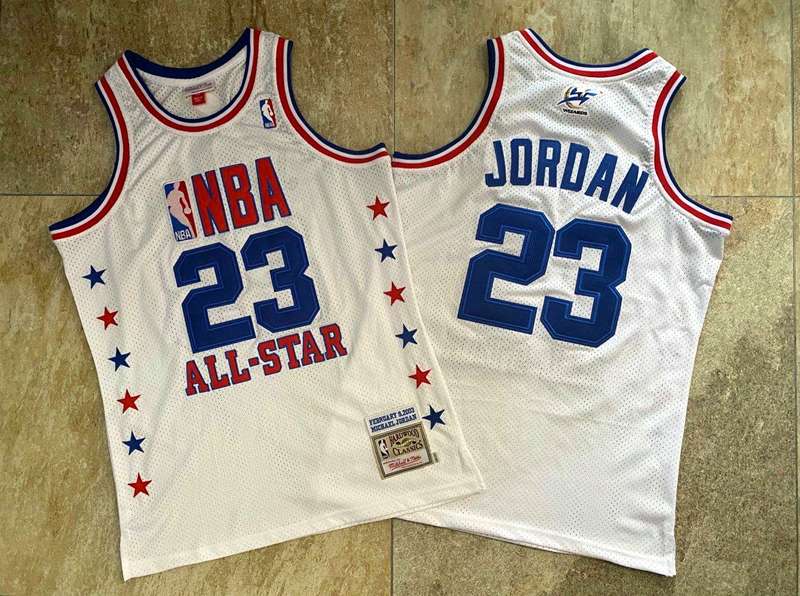 2003 Chicago Bulls JORDAN #23 White All Star Classics Basketball Jersey (Closely Stitched)