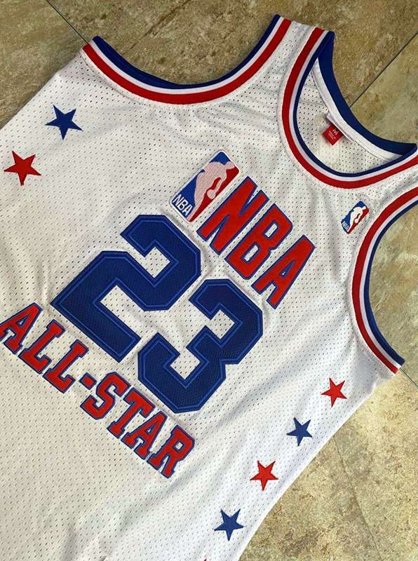 2003 Chicago Bulls JORDAN #23 White All Star Classics Basketball Jersey (Closely Stitched)