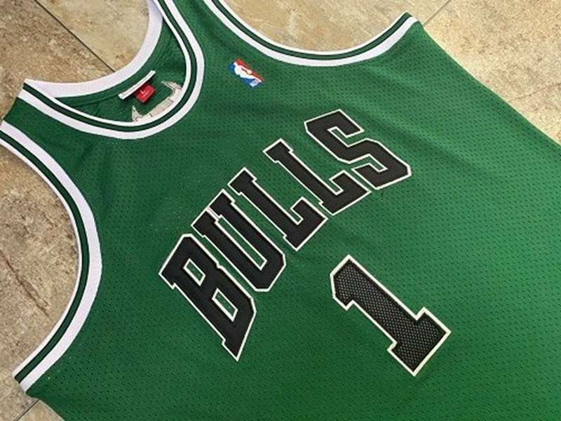 2008/09 Chicago Bulls ROSE #1 Green Classics Basketball Jersey (Closely Stitched)