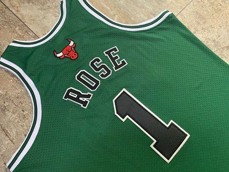 2008/09 Chicago Bulls ROSE #1 Green Classics Basketball Jersey (Closely Stitched)