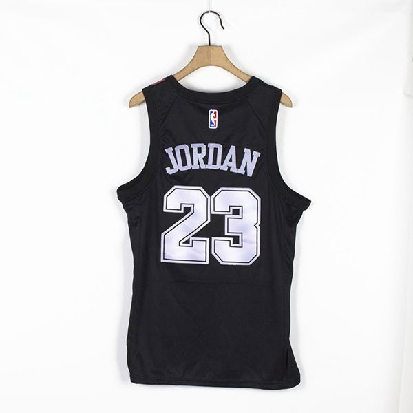 20/21 Chicago Bulls JORDAN #23 Black AJ Basketball Jersey (Stitched) 02