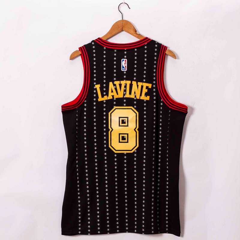 20/21 Chicago Bulls LAVINE #8 Black AJ Basketball Jersey (Stitched)