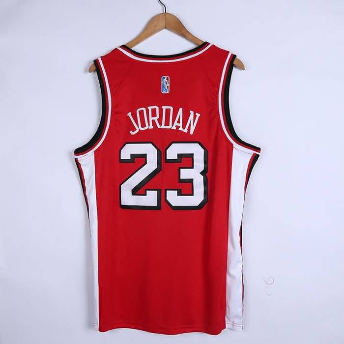 21/22 Chicago Bulls JORDAN #23 Red City Basketball Jersey (Stitched)