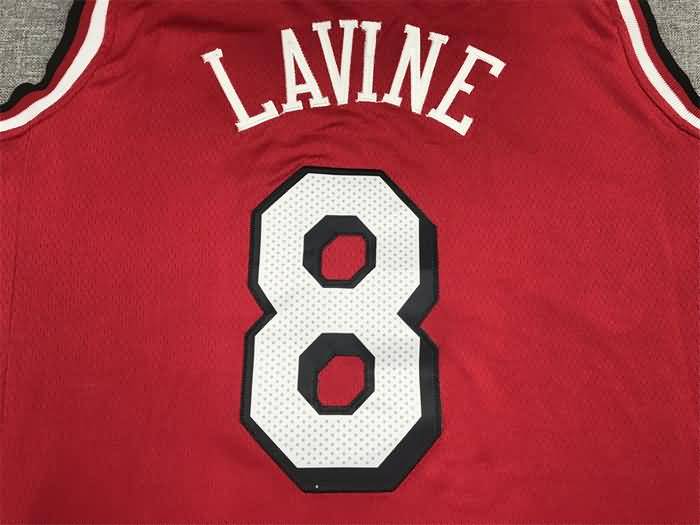 21/22 Chicago Bulls LAVINE #8 Red City Basketball Jersey (Stitched)