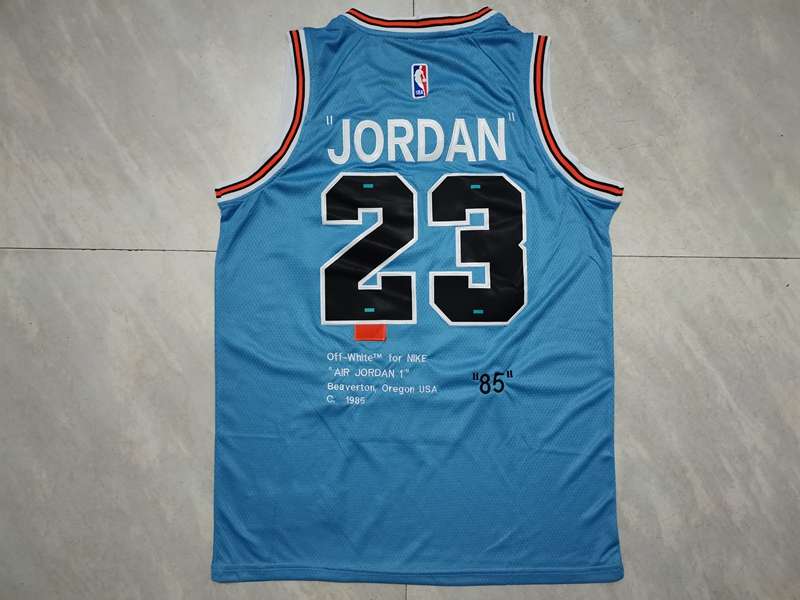 1985 Chicago Bulls JORDAN #23 Blue Classics Basketball Jersey (Stitched)