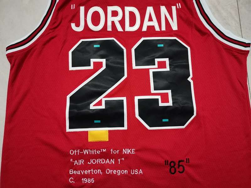 1985 Chicago Bulls JORDAN #23 Red Classics Basketball Jersey (Stitched)