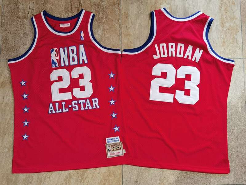 1989 Chicago Bulls JORDAN #23 Red All Star Classics Basketball Jersey (Closely Stitched)