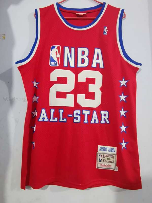 1989 Chicago Bulls JORDAN #23 Red All Star Classics Basketball Jersey (Stitched)