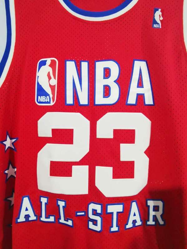 1989 Chicago Bulls JORDAN #23 Red All Star Classics Basketball Jersey (Stitched)