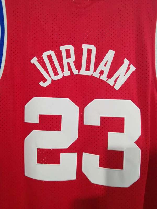 1989 Chicago Bulls JORDAN #23 Red All Star Classics Basketball Jersey (Stitched)