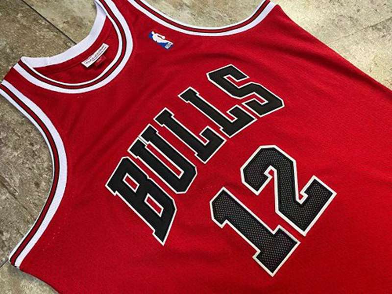 1990 Chicago Bulls #12 Red Classics Basketball Jersey (Closely Stitched)