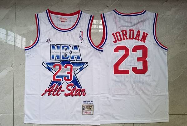 1991 Chicago Bulls JORDAN #23 White All Star Classics Basketball Jersey (Stitched)