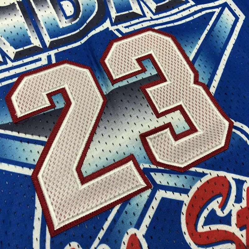 1993 Chicago Bulls JORDAN #23 Blue All Star Classics Basketball Jersey (Closely Stitched)