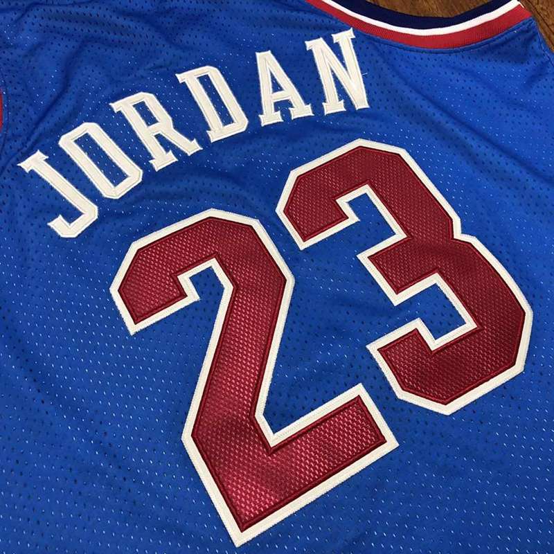 1993 Chicago Bulls JORDAN #23 Blue All Star Classics Basketball Jersey (Closely Stitched)