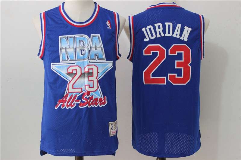 1993 Chicago Bulls JORDAN #23 Blue All Star Classics Basketball Jersey (Stitched)