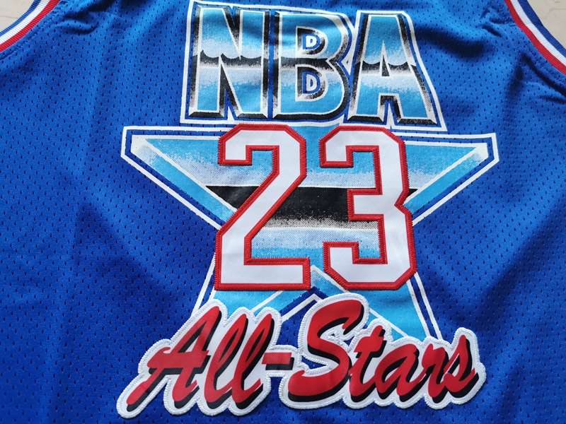 1993 Chicago Bulls JORDAN #23 Blue All Star Classics Basketball Jersey (Stitched)