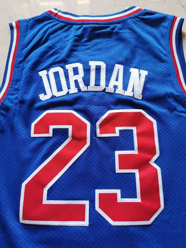 1993 Chicago Bulls JORDAN #23 Blue All Star Classics Basketball Jersey (Stitched)