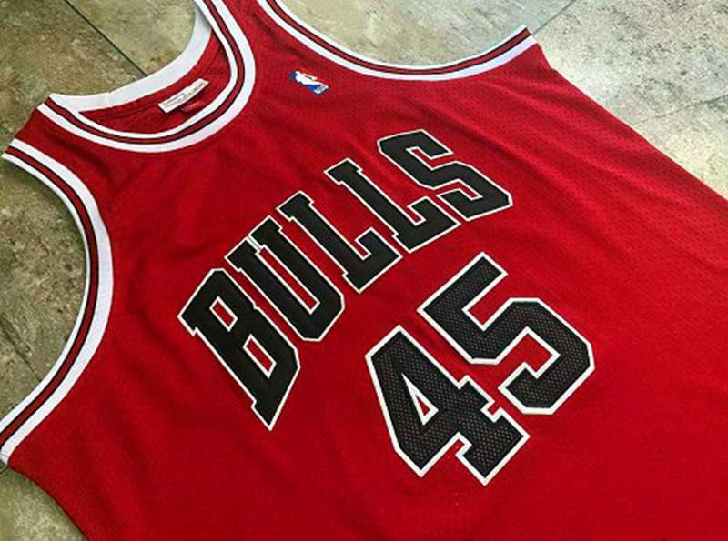 1994/95 Chicago Bulls JORDAN #45 Red Classics Basketball Jersey (Closely Stitched)