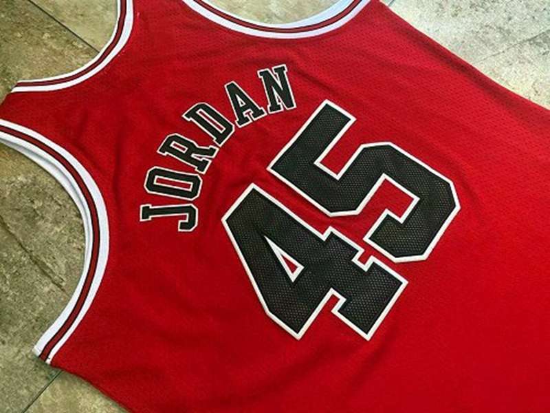 1994/95 Chicago Bulls JORDAN #45 Red Classics Basketball Jersey (Closely Stitched)