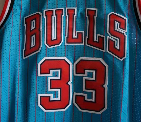 1995/96 Chicago Bulls PIPPEN #33 Blue Classics Basketball Jersey (Stitched)