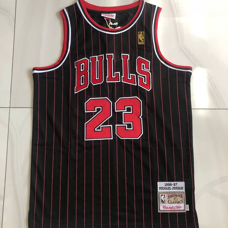 1996/97 Chicago Bulls JORDAN #23 Black Classics Basketball Jersey (Closely Stitched) 02