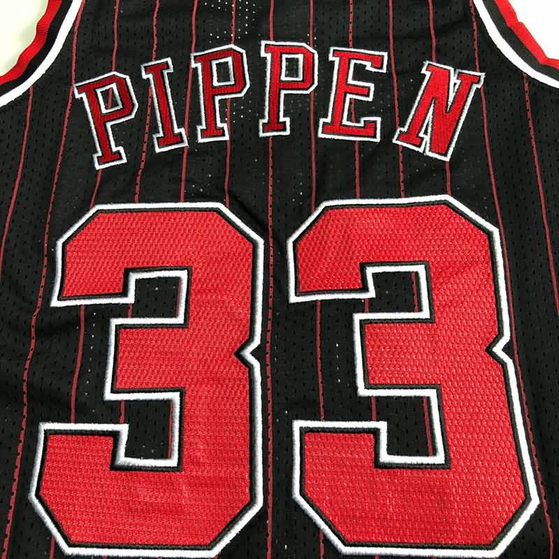 1996/97 Chicago Bulls PIPPEN #33 Black Classics Basketball Jersey (Closely Stitched)