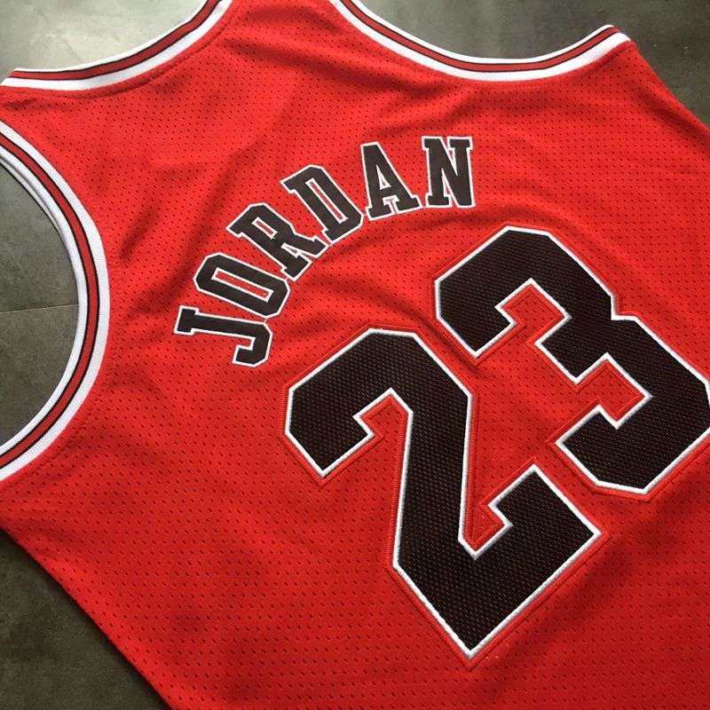 1996/97 Chicago Bulls JORDAN #23 Red Champion Classics Basketball Jersey (Closely Stitched)