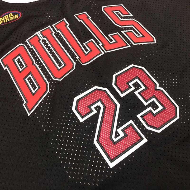 1996/97 Chicago Bulls JORDAN #23 Black Finals Classics Basketball Jersey (Closely Stitched)